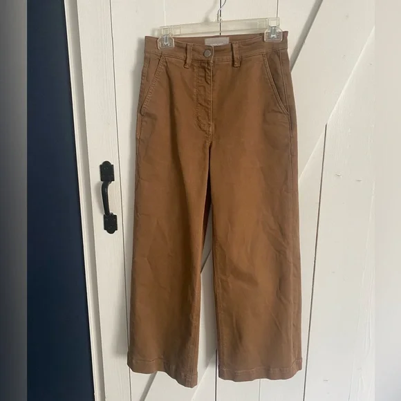 Everlane Women's Wide Leg Pants in Brown - Picture 2 of 4